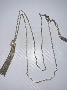 Jessica Simpson Gold-Tone Tassel Pendant Necklace